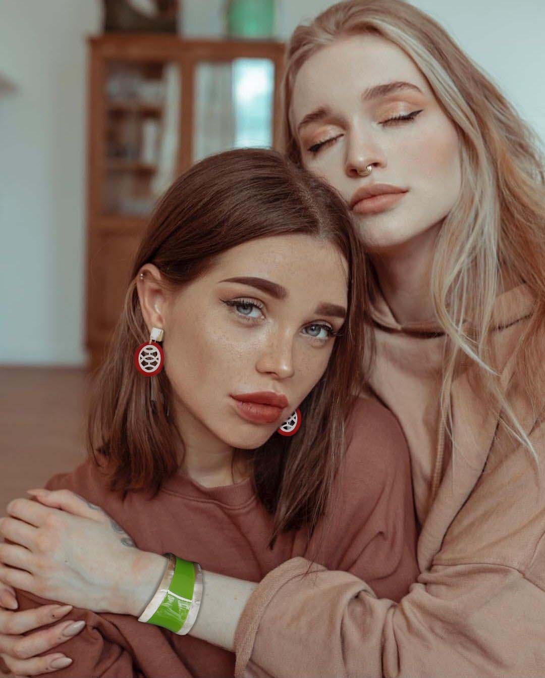 two girls wear handmade jewelry gifts