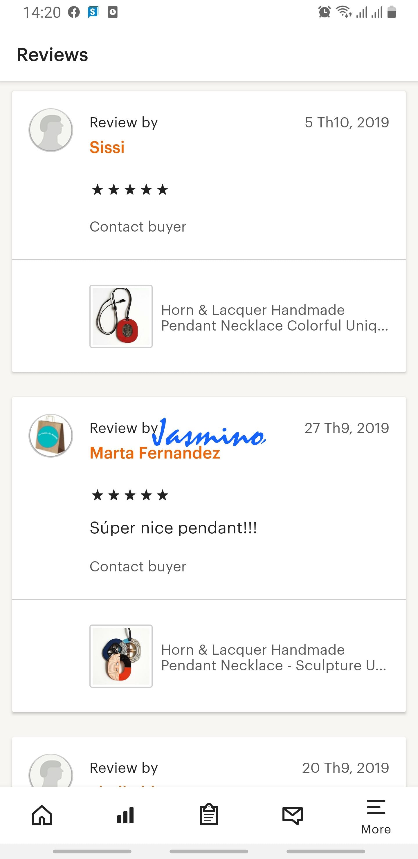 customers write good reviews for the horn jewelry and the best horn supplier