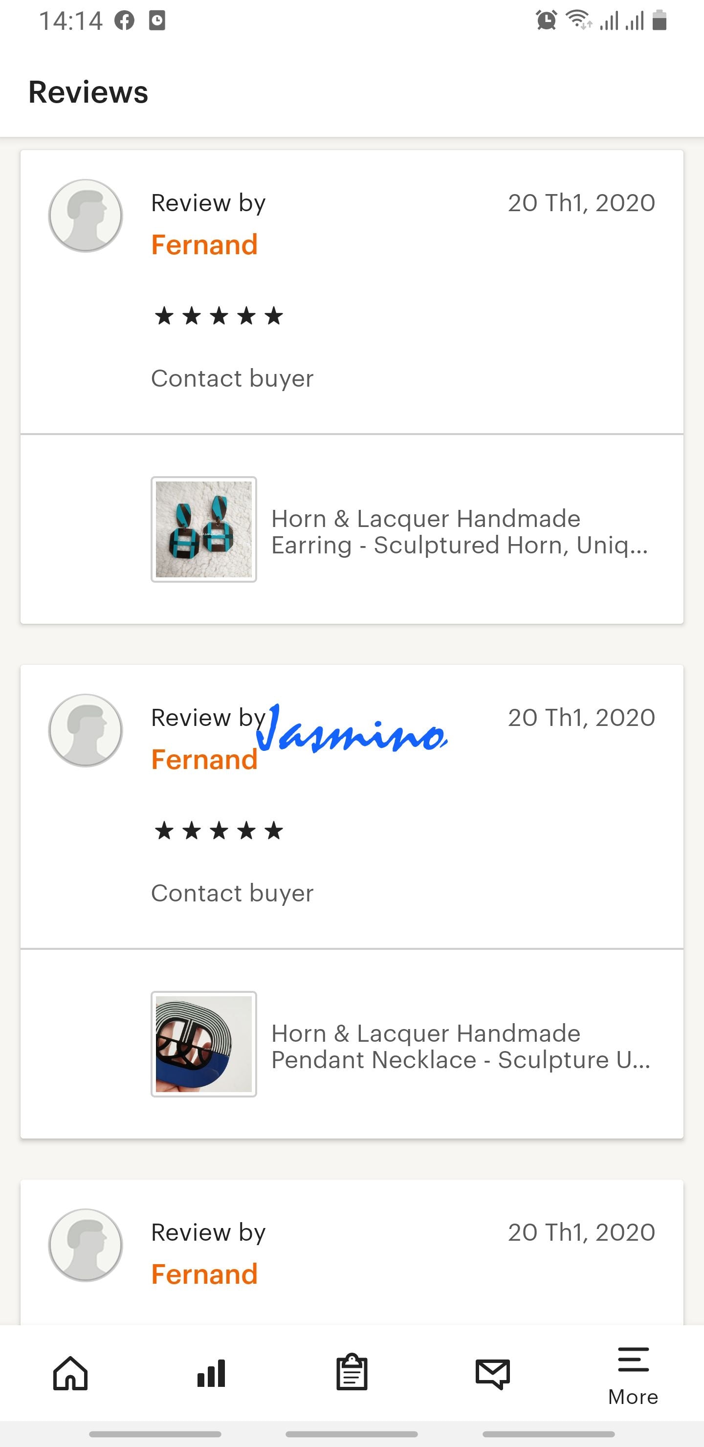 customers write good reviews for the horn jewelry and the best horn supplier