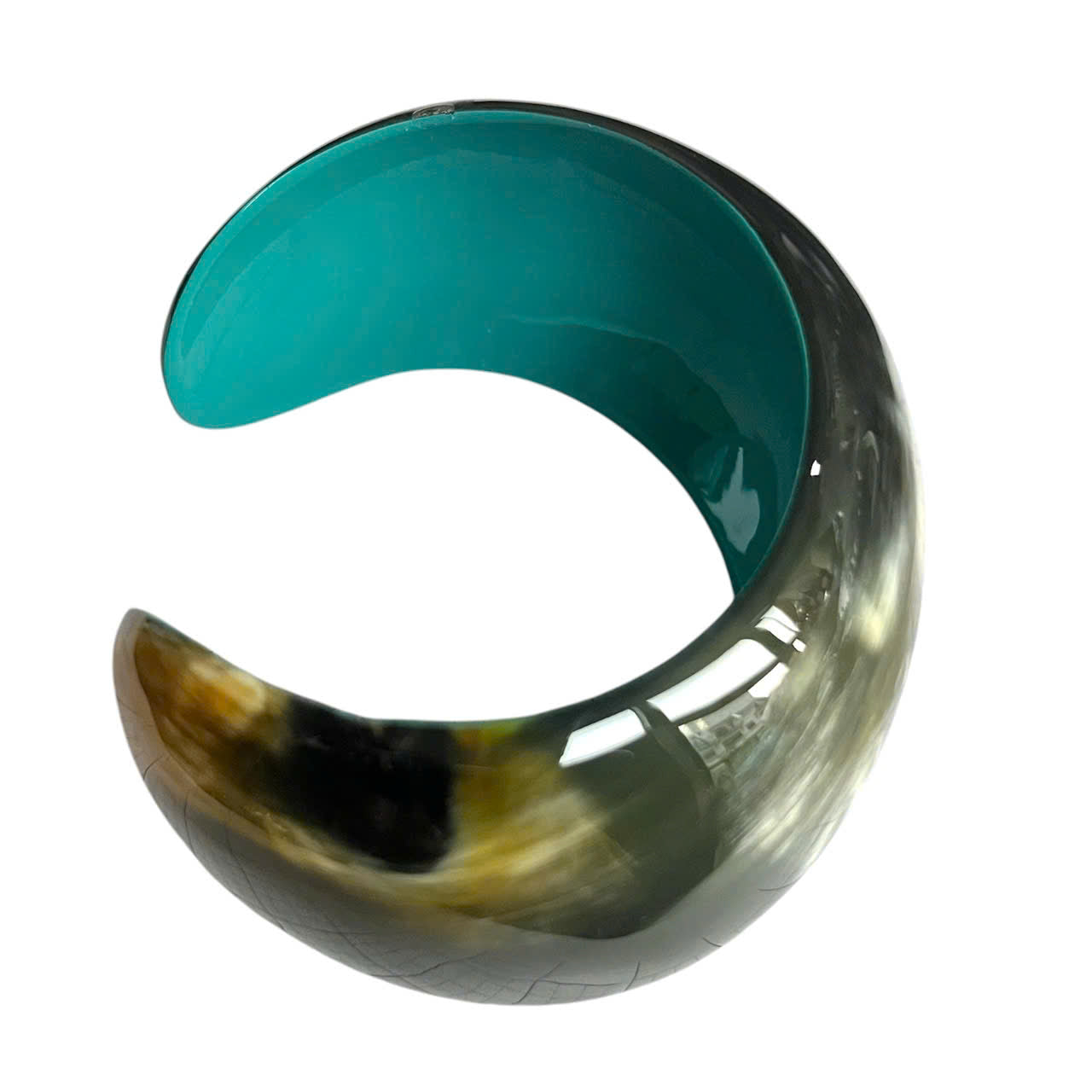 Natural Handmade Bracelet Cuff J17626, Made by Buffalo Horn and Lacquer