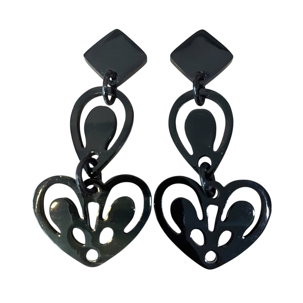 
                  
                    Jasmino Unique Handmade Heart Jewelry Earrings Couple Jewelry Made Of Natural Buffalo Horn
                  
                