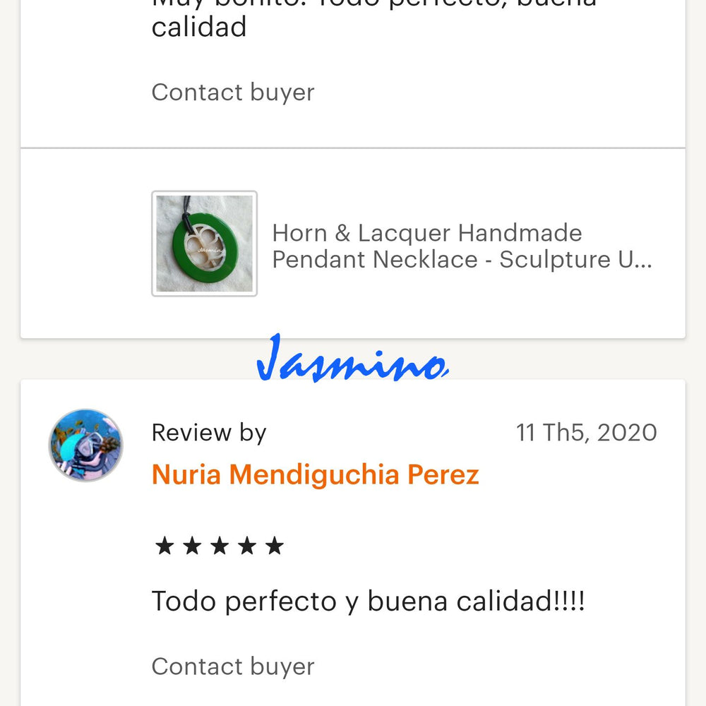 
                  
                    customers write good reviews for the horn jewelry and the best horn supplier
                  
                
