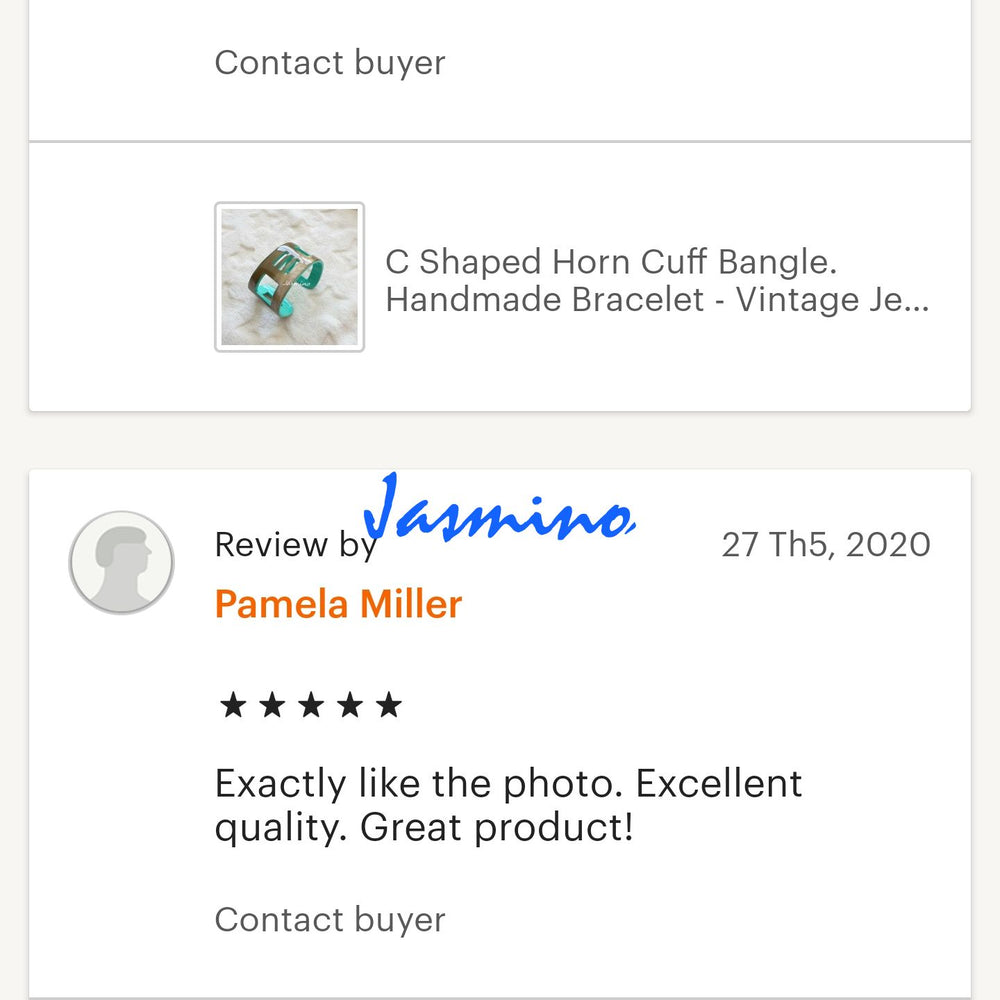 
                  
                    customers write good reviews for the horn jewelry and the best horn supplier
                  
                