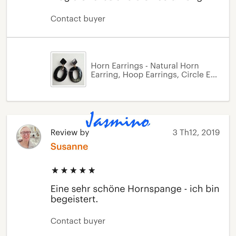 
                  
                    Customers give good reviews to a handmade jewelry collection in Jasmino shop
                  
                