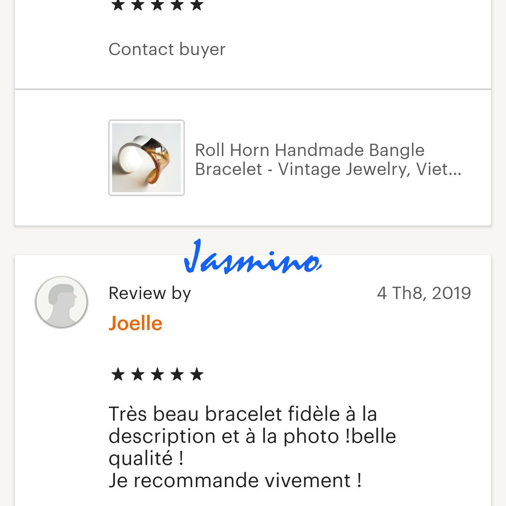
                  
                    Handmade Bracelet Cuff J17639, Made by Buffalo Horn and Lacquer
                  
                