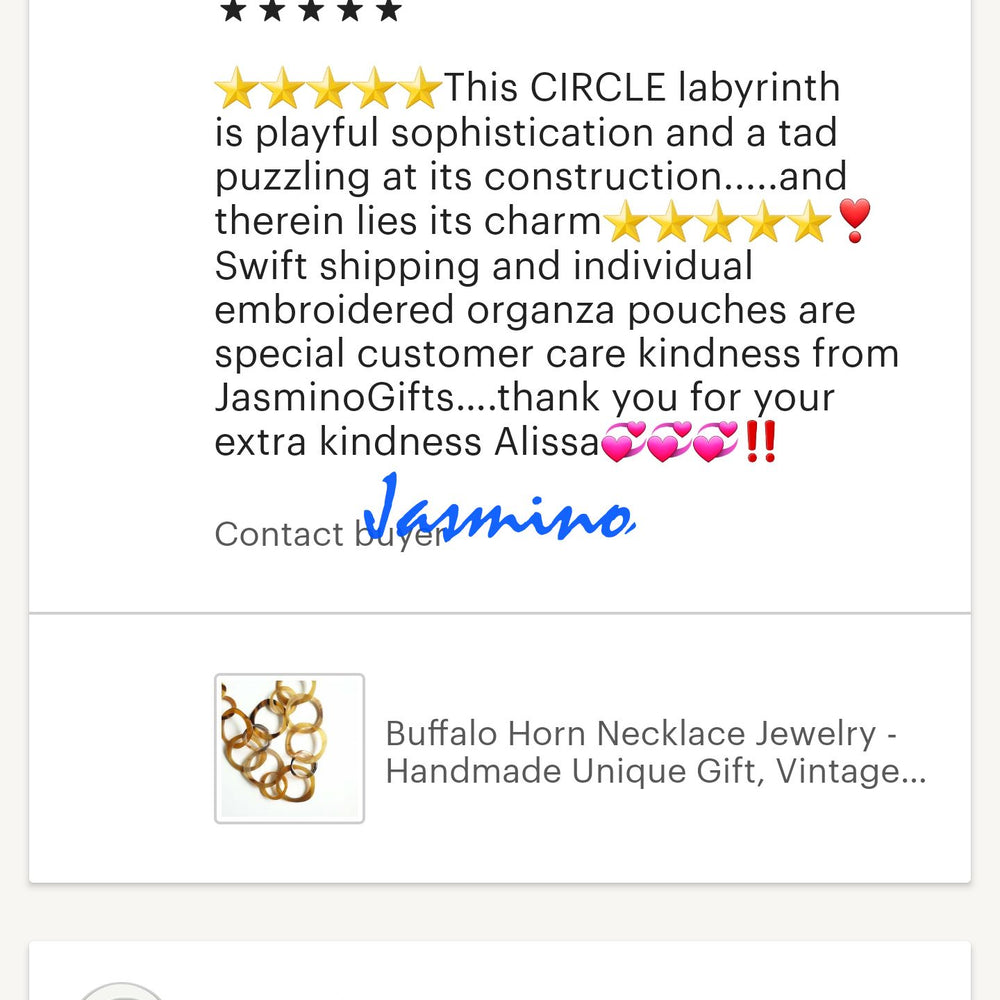
                  
                    customers write good reviews for the horn jewelry and the best horn supplier
                  
                