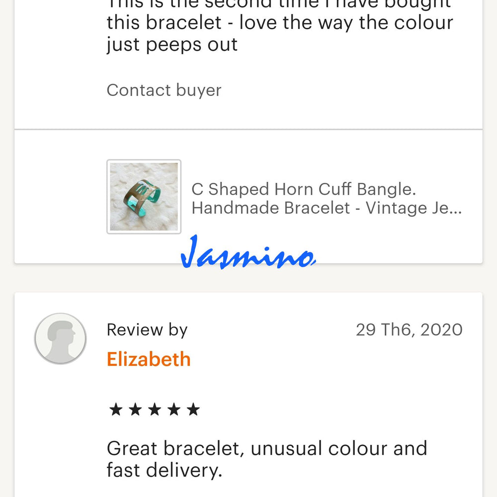 
                  
                    customers write good reviews for the horn jewelry and the best horn supplier
                  
                