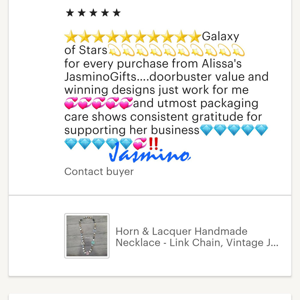 
                  
                    customers give good reviews an accessory collection in Jasmino
                  
                