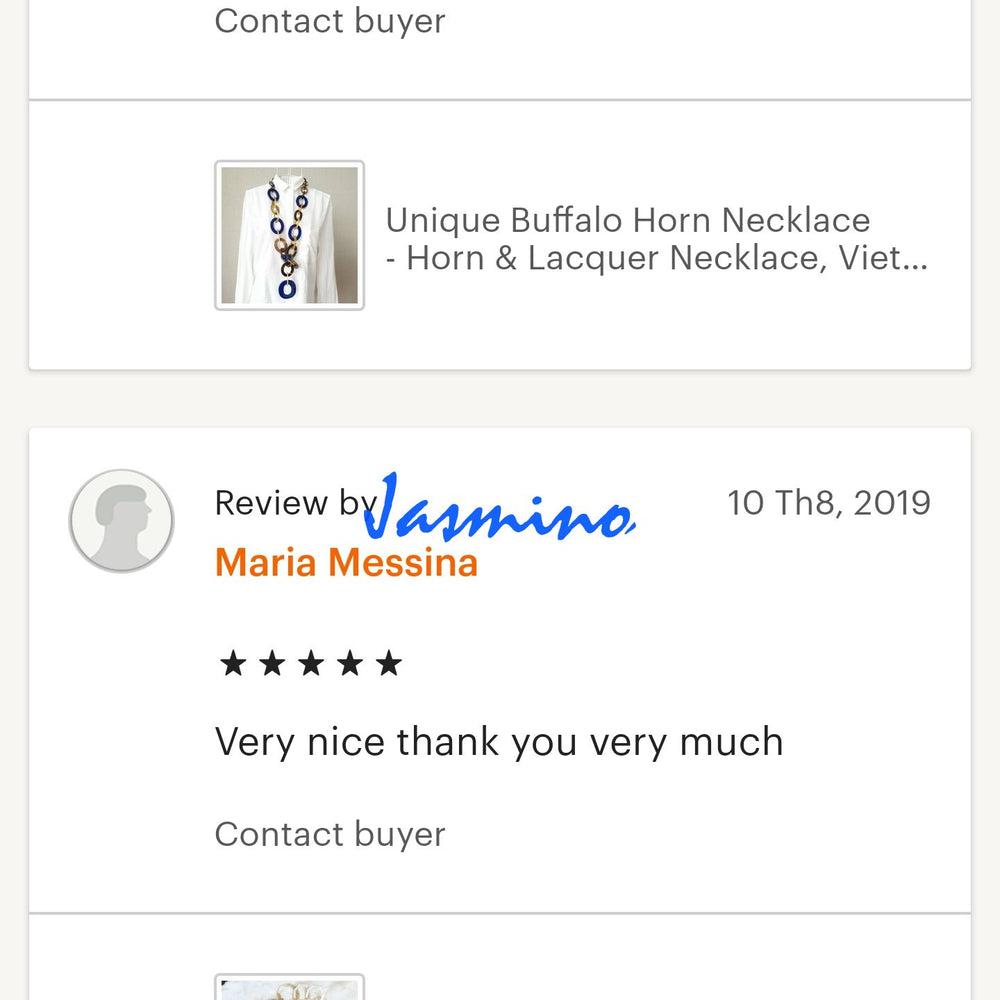 
                  
                    Stunning Buffalo Horn Necklace J17657, Handmade from Vietnam
                  
                