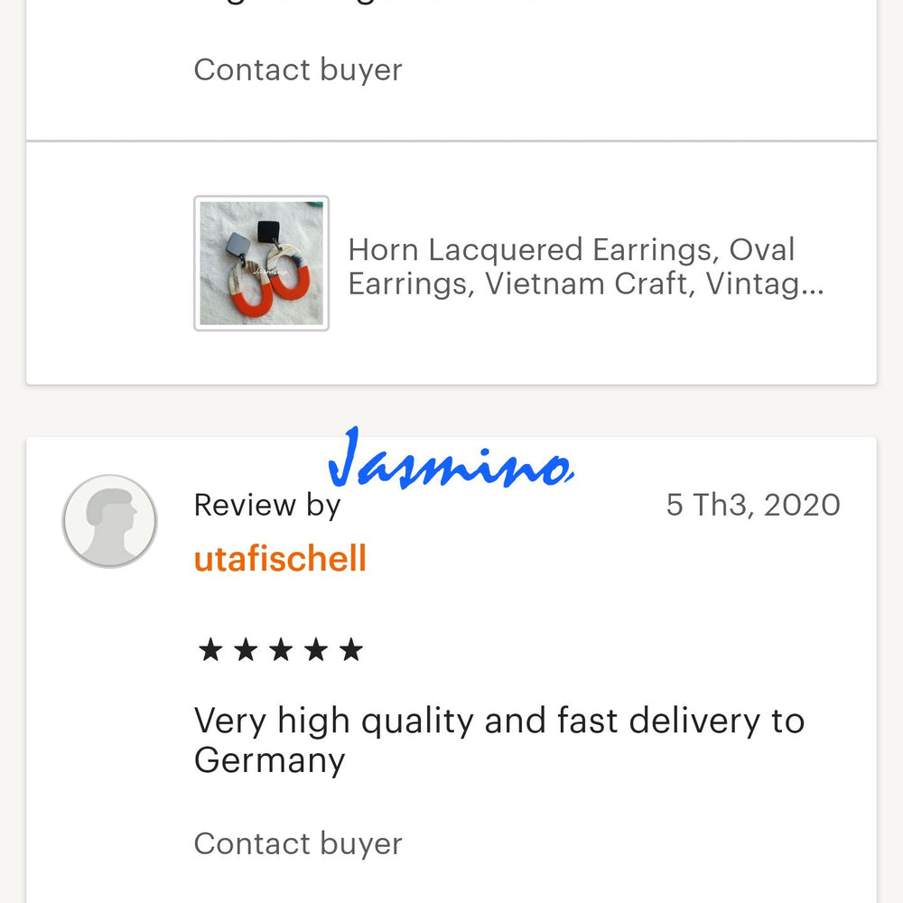 
                  
                    customers write good reviews for the horn jewelry and the best horn supplier
                  
                