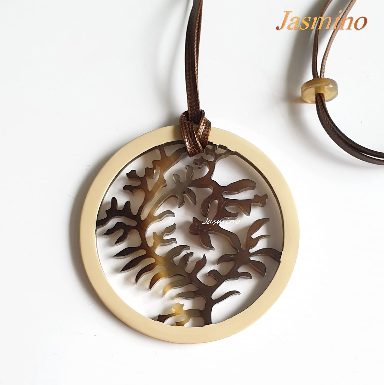 round sunlight pendant with unique pattern in natural light, Unique gift for her 