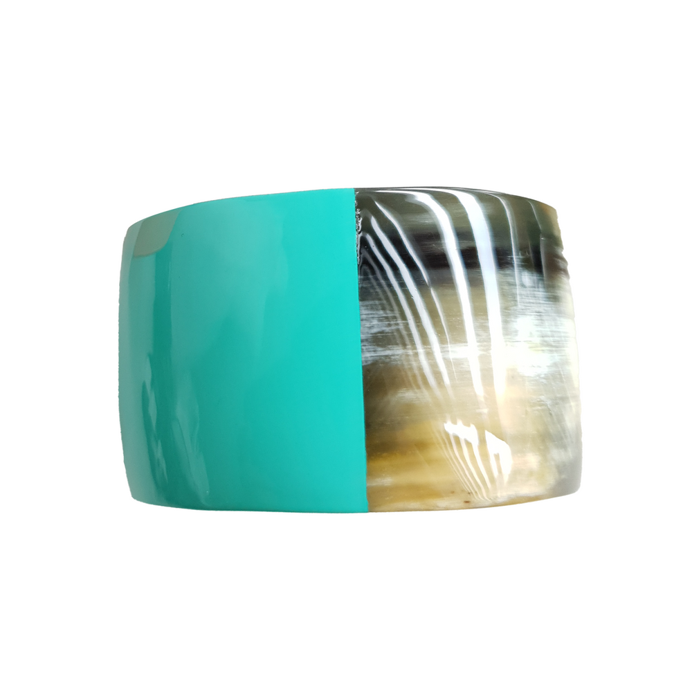 
                  
                    turquoise lacquer bracelet on the light background- 5cm, impressive gift for her
                  
                