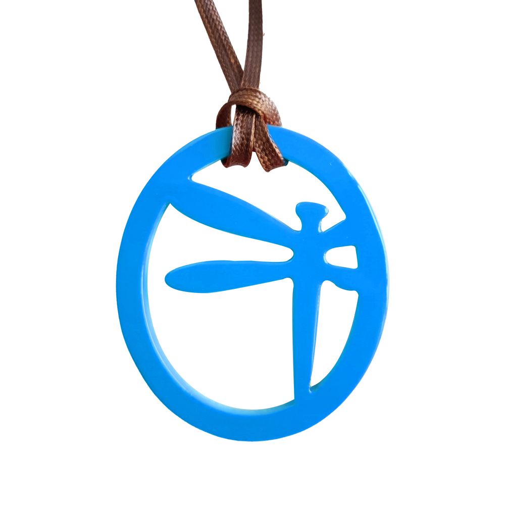 
                  
                    elliptical spring break pendant with dragonfly pattern inside on the light background, impressive gift for her
                  
                