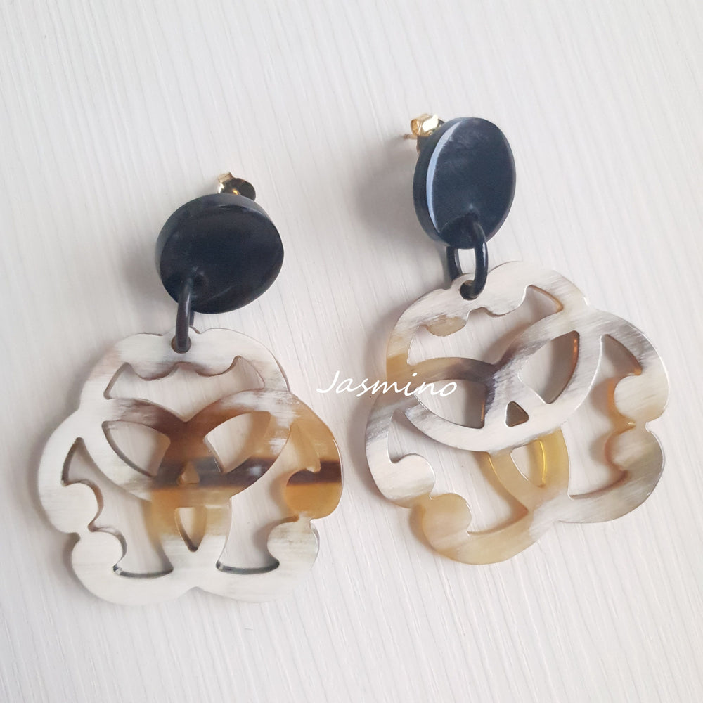 
                  
                    Floral bridal drop earrings feature white that are unique gifts for her
                  
                